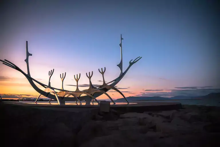 Sun voyager during sundown