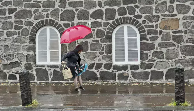 Person with an umbrella