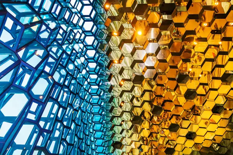 Harpa concert hall ceiling