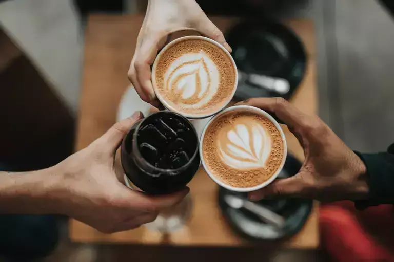 Three coffee mugs