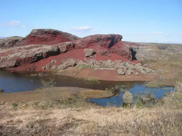 Rauðhólar rock formation