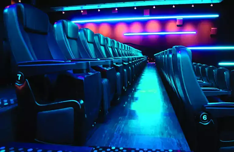 Inside a cinema