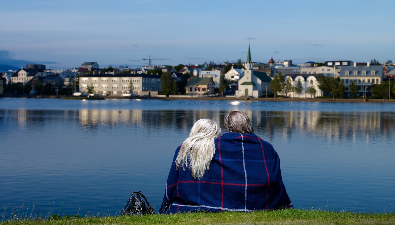 Couple at the pond